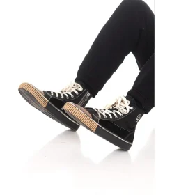 NUNUNU Adult Mix Leather High Tops Cheap