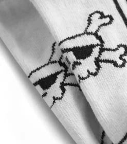 NUNUNU Adult Skull Ankle Socks Set (Two Pack) New