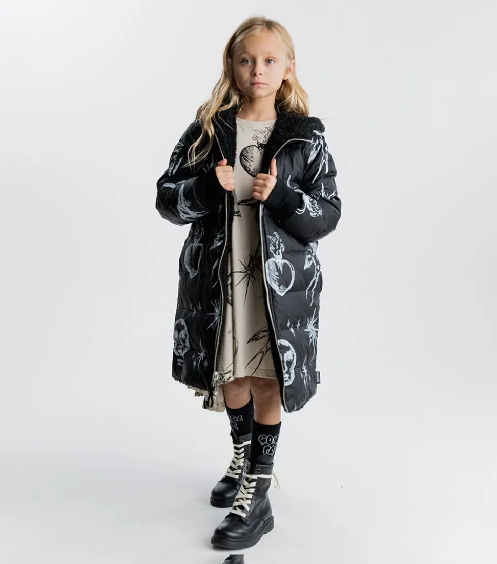 NUNUNU All Inked Reversible Down Coat Shop