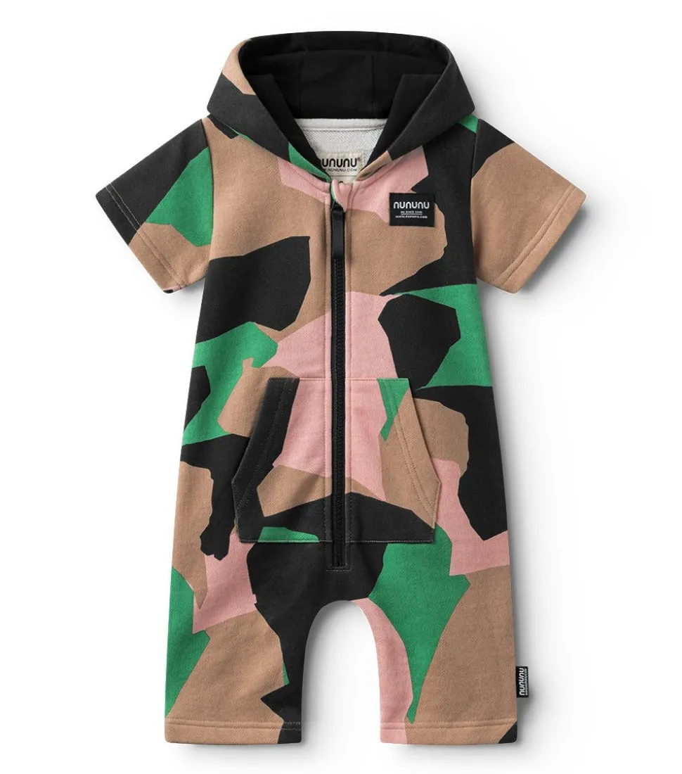 NUNUNU Camouflage Hooded Overall Sale