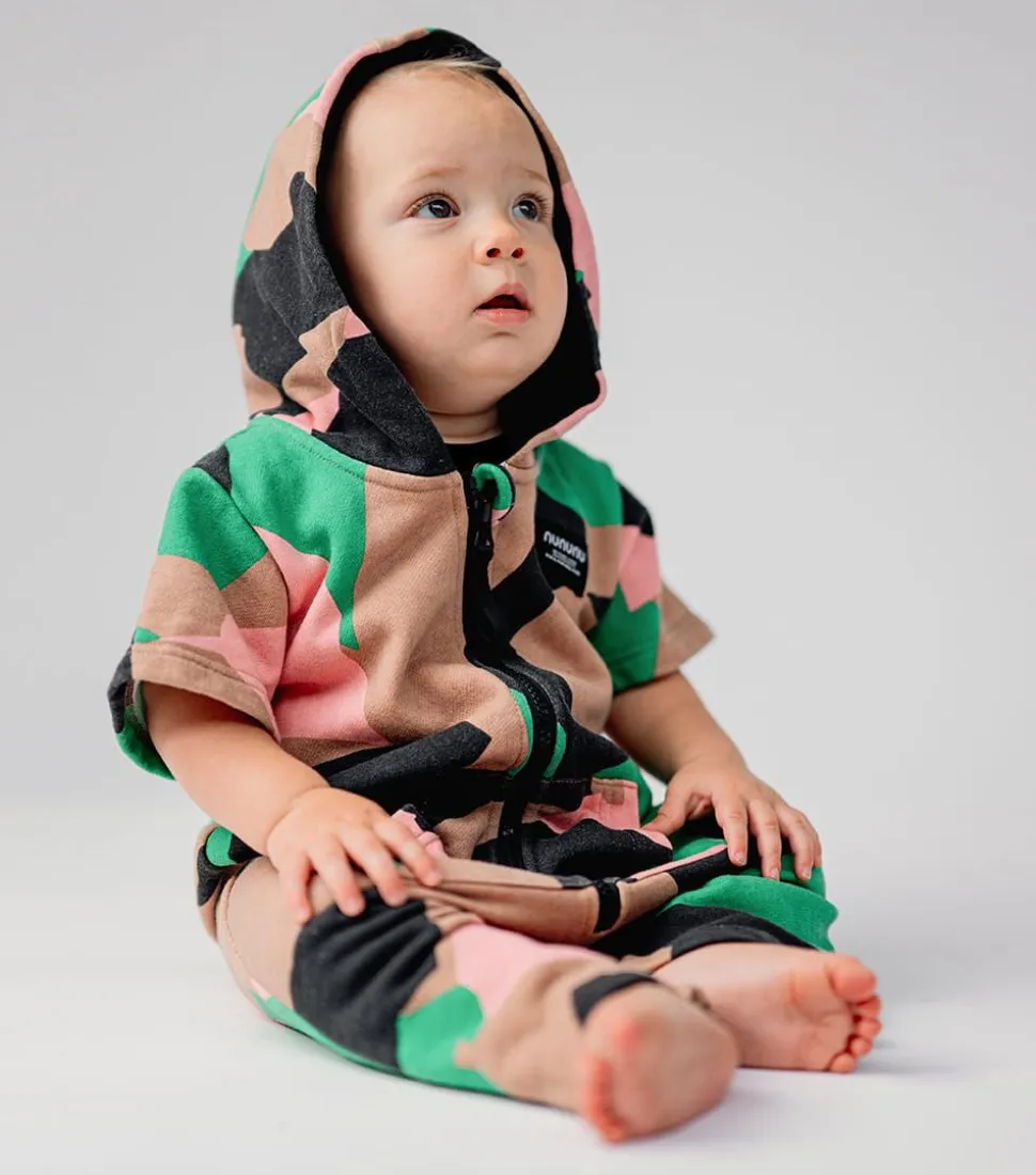 NUNUNU Camouflage Hooded Overall Sale