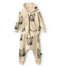 NUNUNU Cool Cat Hoodie Set Sale