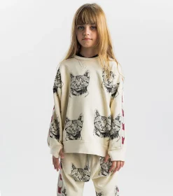 NUNUNU Cool Cat Sweatshirt Hot