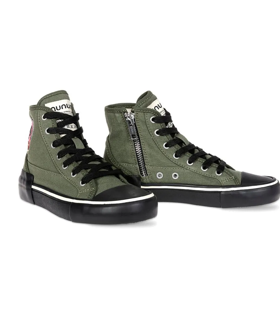 NUNUNU Dizzy Skull High Tops Discount