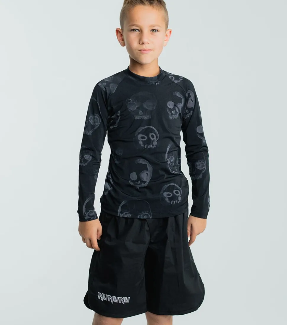 NUNUNU Faded Skulls Rashguard Online