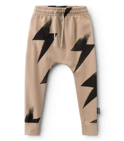 NUNUNU French Terry Bolt Baggy Pants Hot
