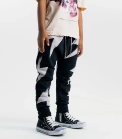 NUNUNU French Terry Bolt Baggy Pants Online