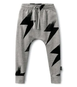 NUNUNU French Terry Bolt Baggy Pants Clearance