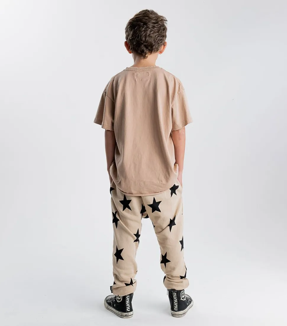 NUNUNU French Terry Star Baggy Pants Clearance