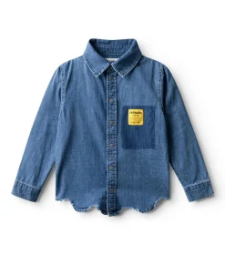 NUNUNU Light Denim Shirt Fashion