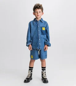 NUNUNU Light Denim Shorts New