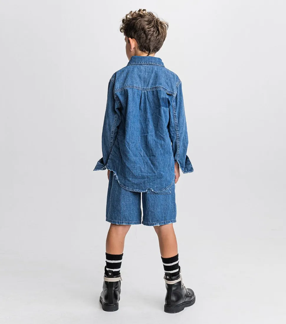 NUNUNU Light Denim Shorts New