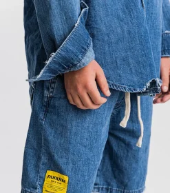 NUNUNU Light Denim Shorts New