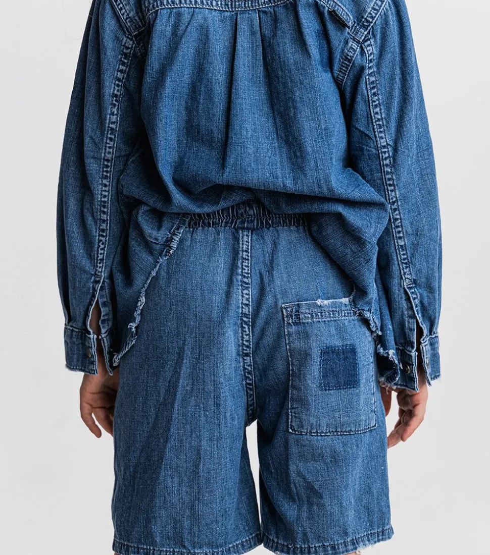 NUNUNU Light Denim Shorts New