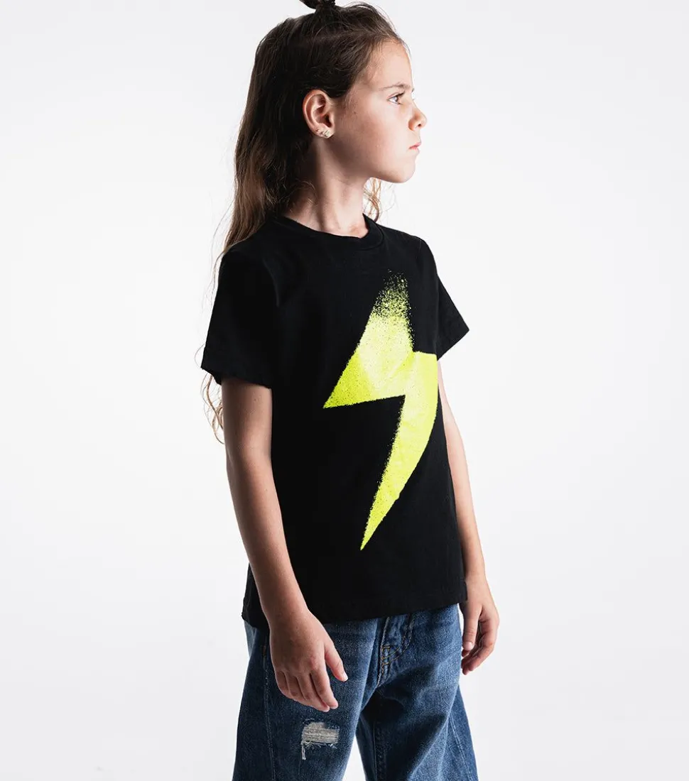 NUNUNU Lightning Bolt T-Shirt Cheap