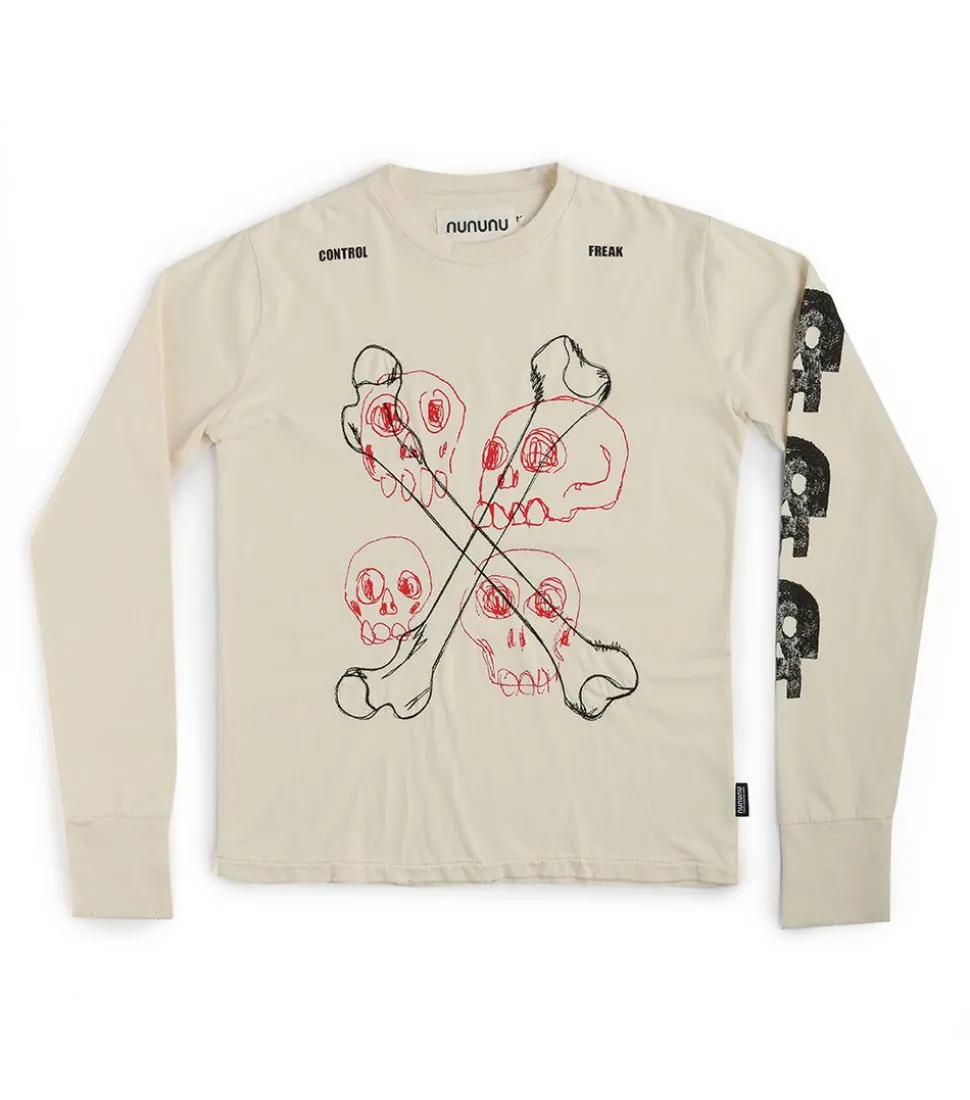 NUNUNU Men'S Multi Skull Shirt Sale