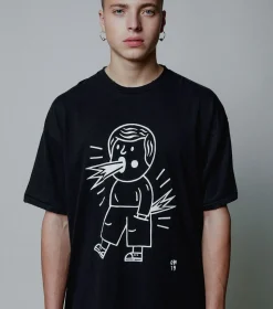 NUNUNU Men'S Oversized Blah Blah T-Shirt Store