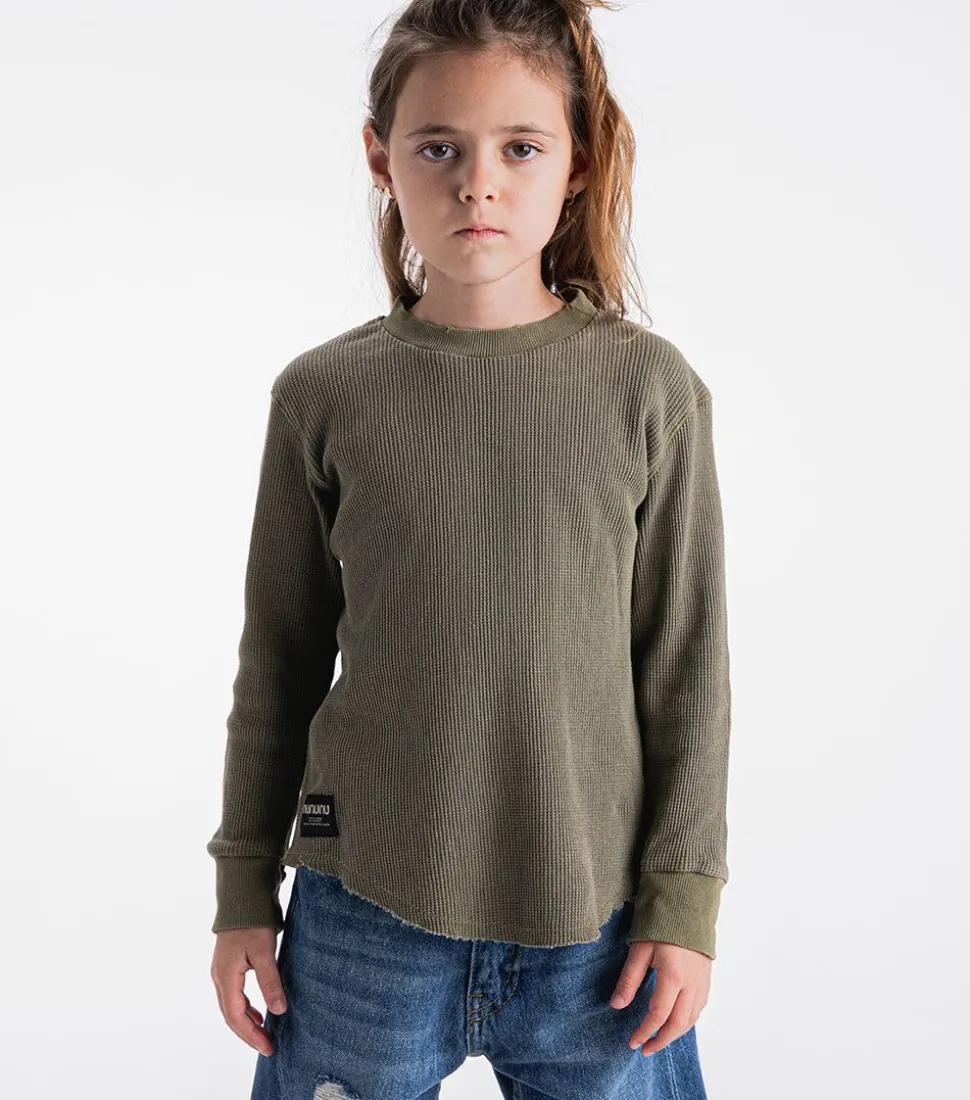 NUNUNU Perfect Waffle Shirt Cheap
