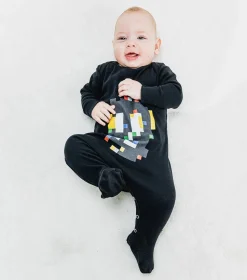 NUNUNU Pixel Skull Footed Overall Best Sale