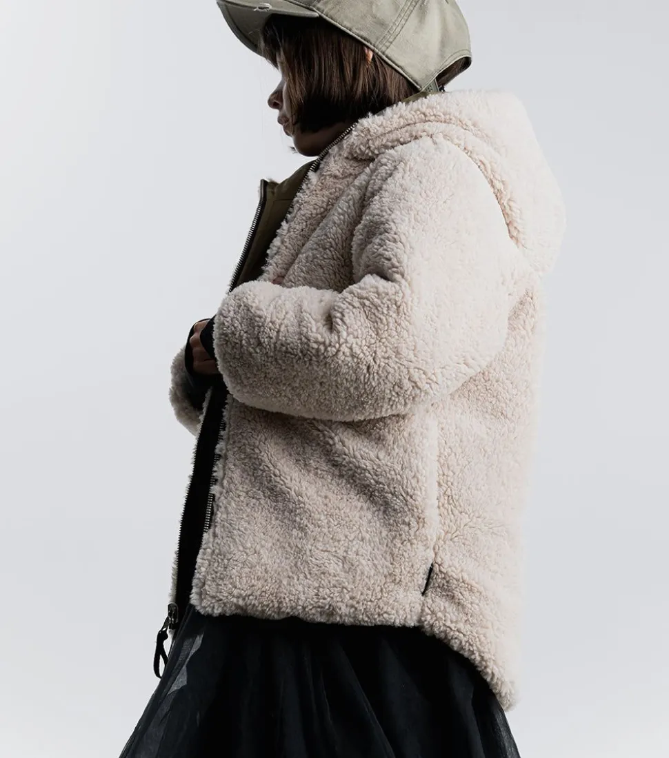 NUNUNU Reversible Sherpa Jacket New