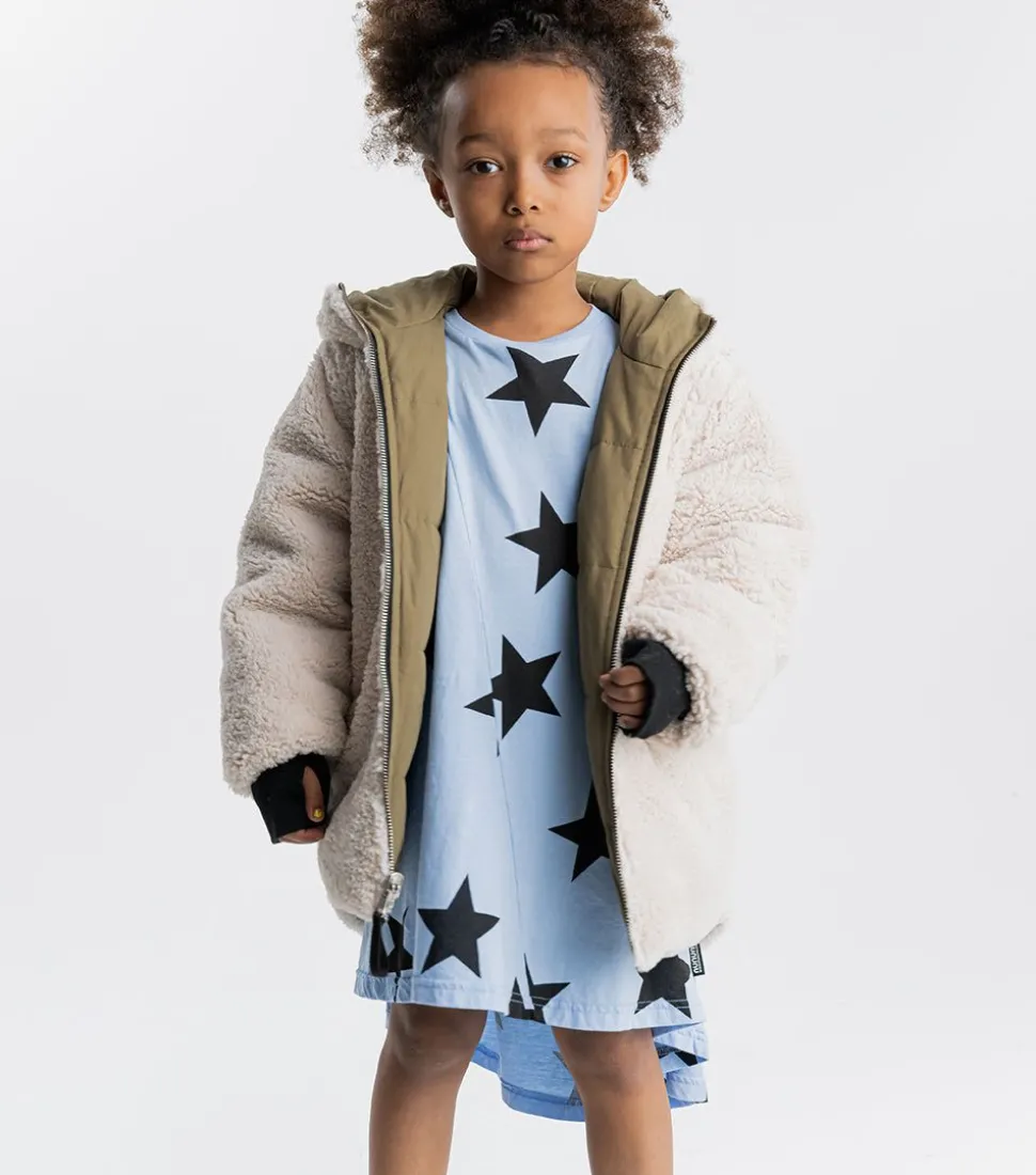 NUNUNU Reversible Sherpa Jacket New