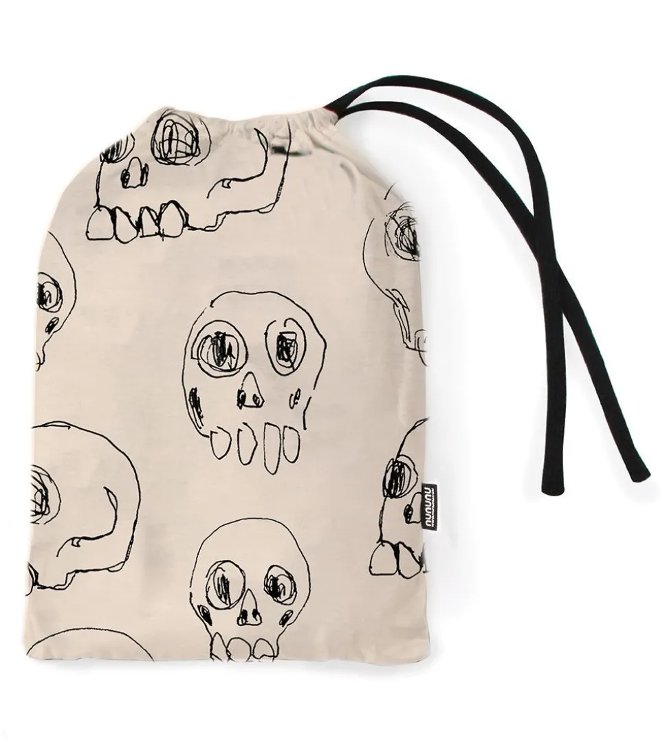 NUNUNU Scribbled Skulls Blanket Flash Sale