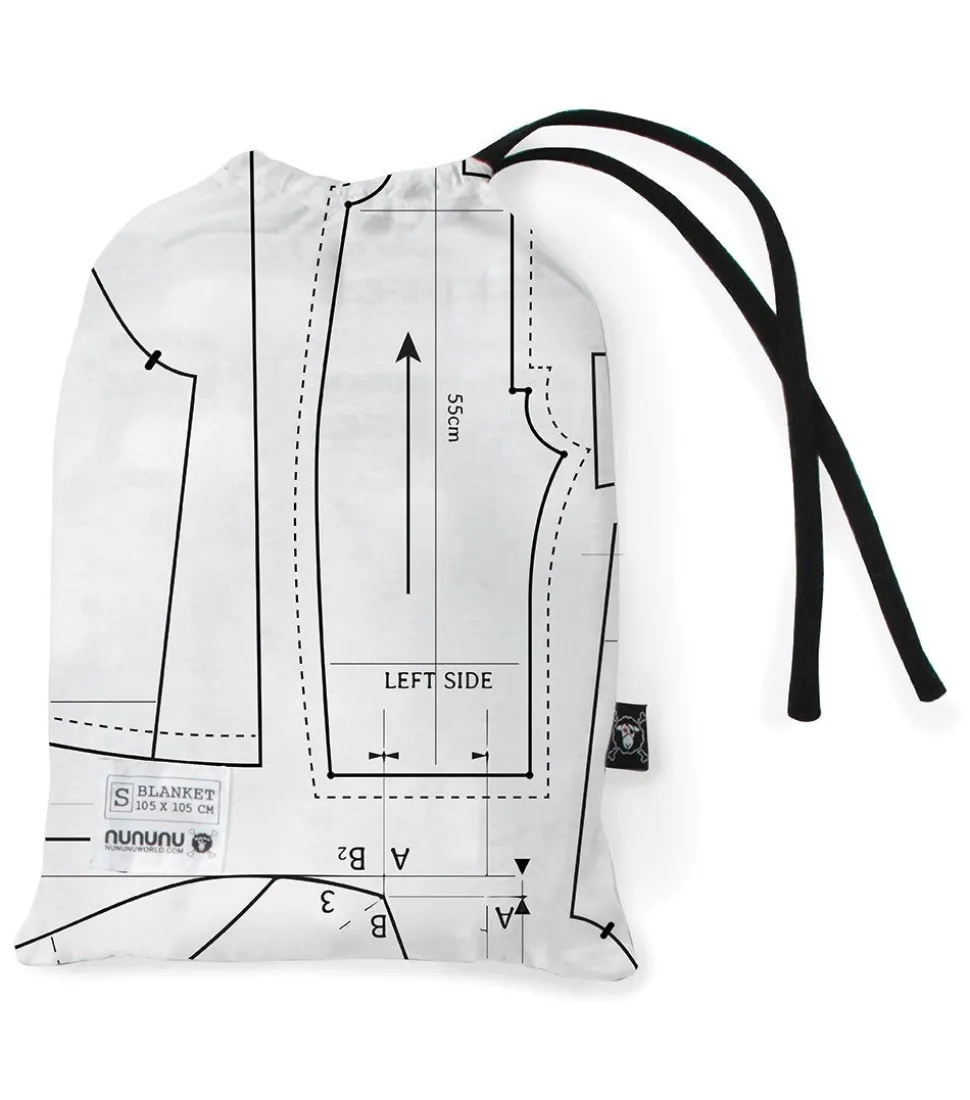 NUNUNU Sewing Pattern Blanket Fashion