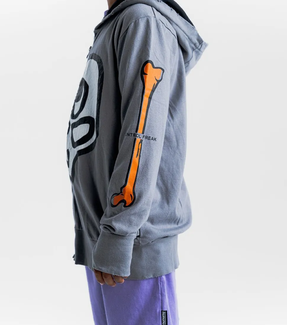 NUNUNU Silou Skull Light Zip Hoodie Best