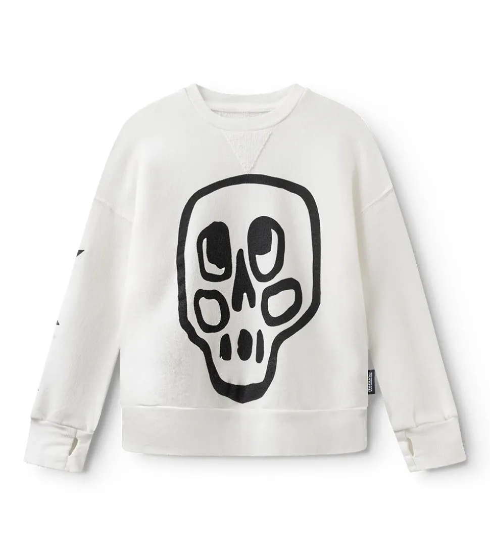 NUNUNU Silou Skull Sweatshirt Discount