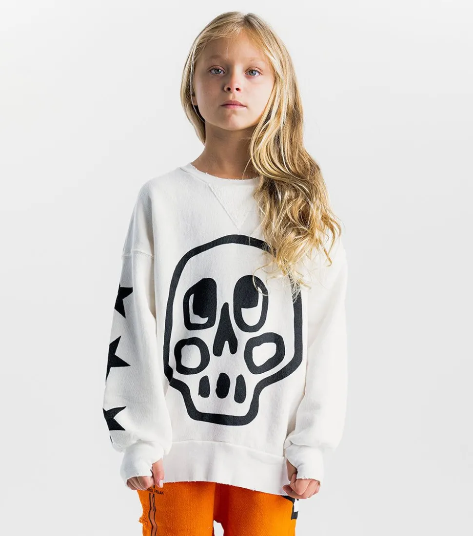 NUNUNU Silou Skull Sweatshirt Discount