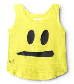 NUNUNU Smirk Muslin Tank Top New