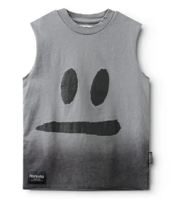 NUNUNU Smirk Sleeveless Shirt Cheap