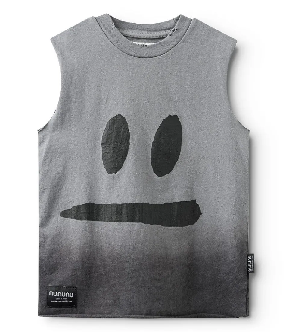 NUNUNU Smirk Sleeveless Shirt Cheap
