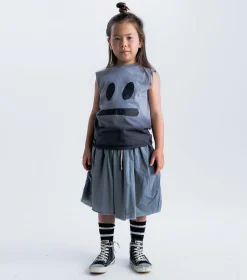 NUNUNU Smirk Sleeveless Shirt Cheap