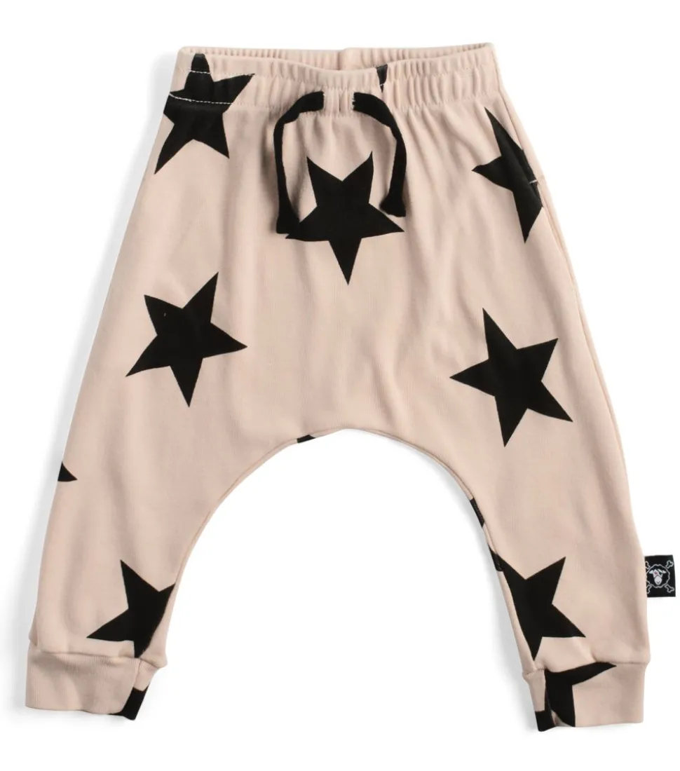 NUNUNU Soft Faded Star Baggy Pants Shop