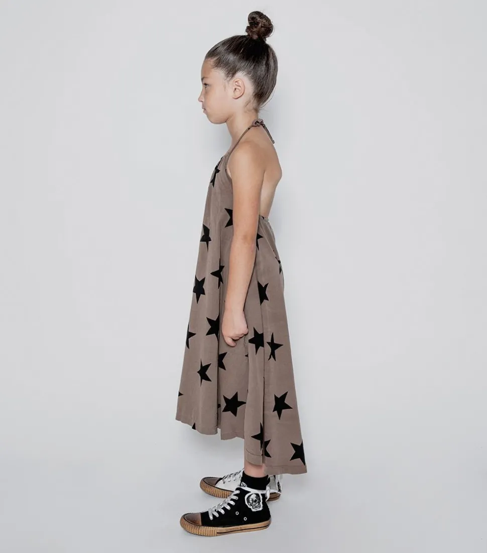 NUNUNU Star Collar Dress Flash Sale