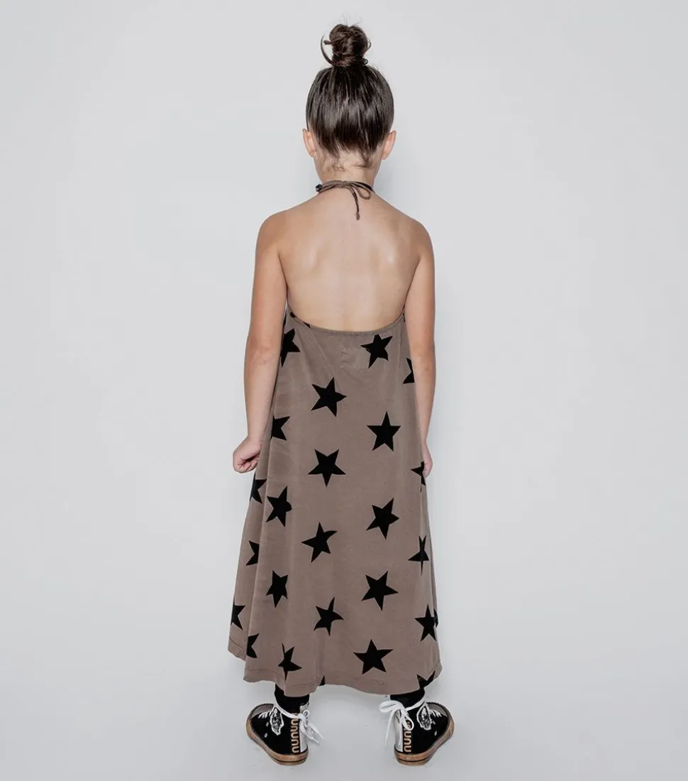 NUNUNU Star Collar Dress Flash Sale