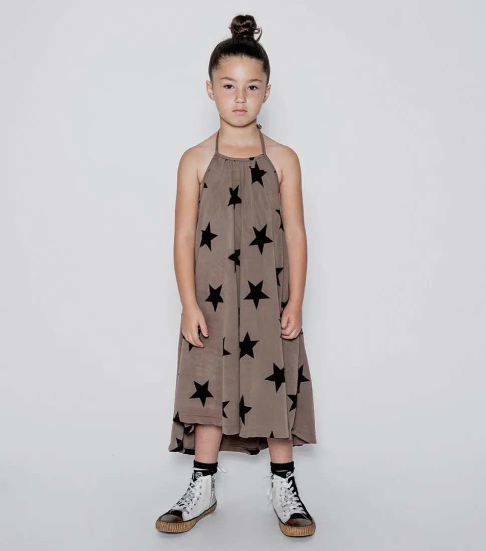 NUNUNU Star Collar Dress Cheap