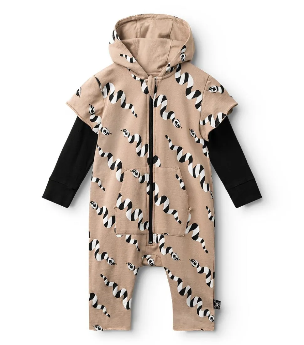 NUNUNU Stripey Snakes Hooded Overall Online