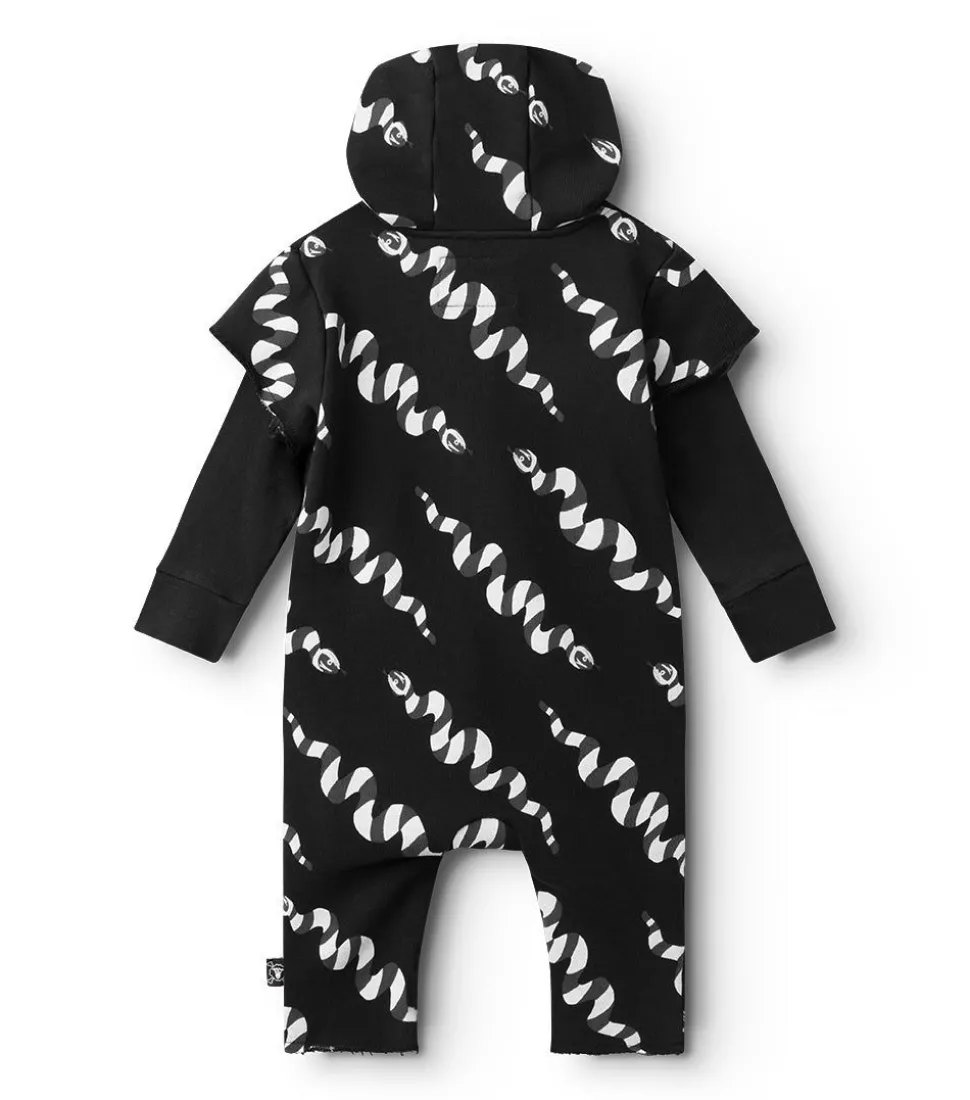 NUNUNU Stripey Snakes Hooded Overall Online