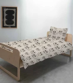 NUNUNU Super Soft Scribbled Skulls Bedding Set Cheap