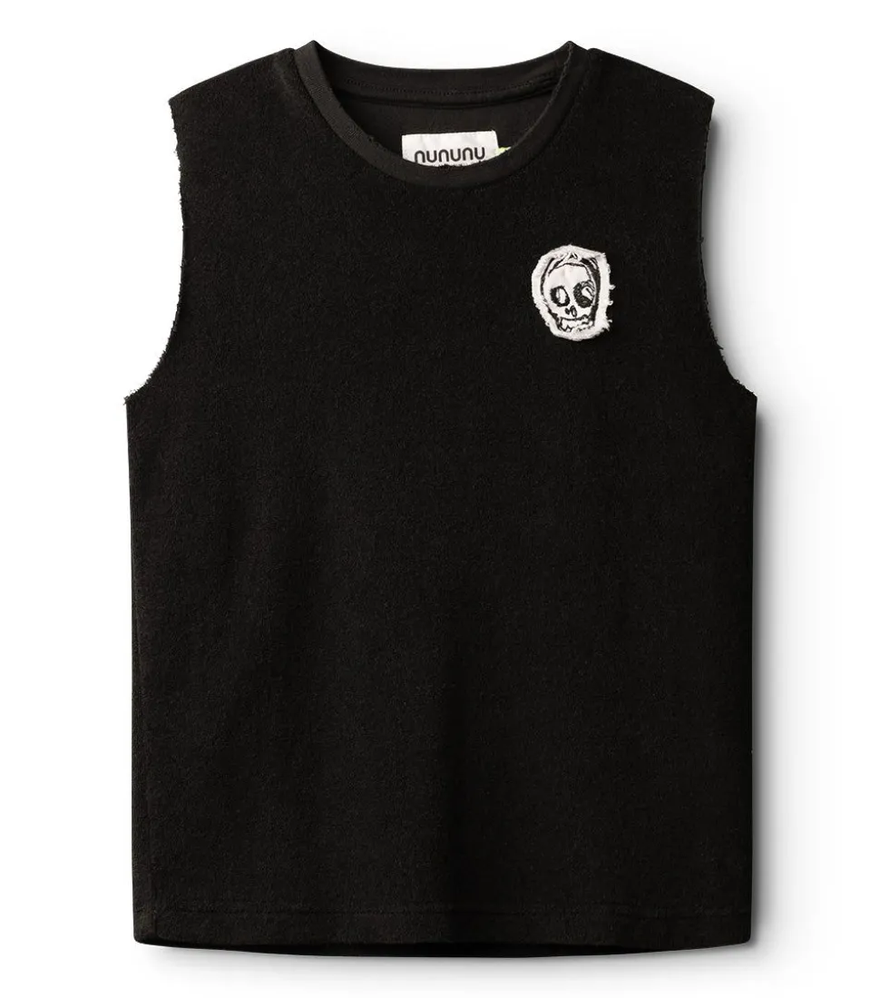 NUNUNU Terry Cloth Sleeveless Shirt Hot