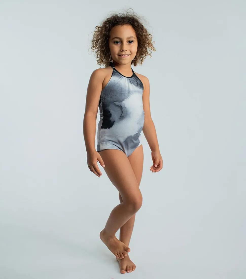 NUNUNU Tie Dye Collar Swimsuit Outlet