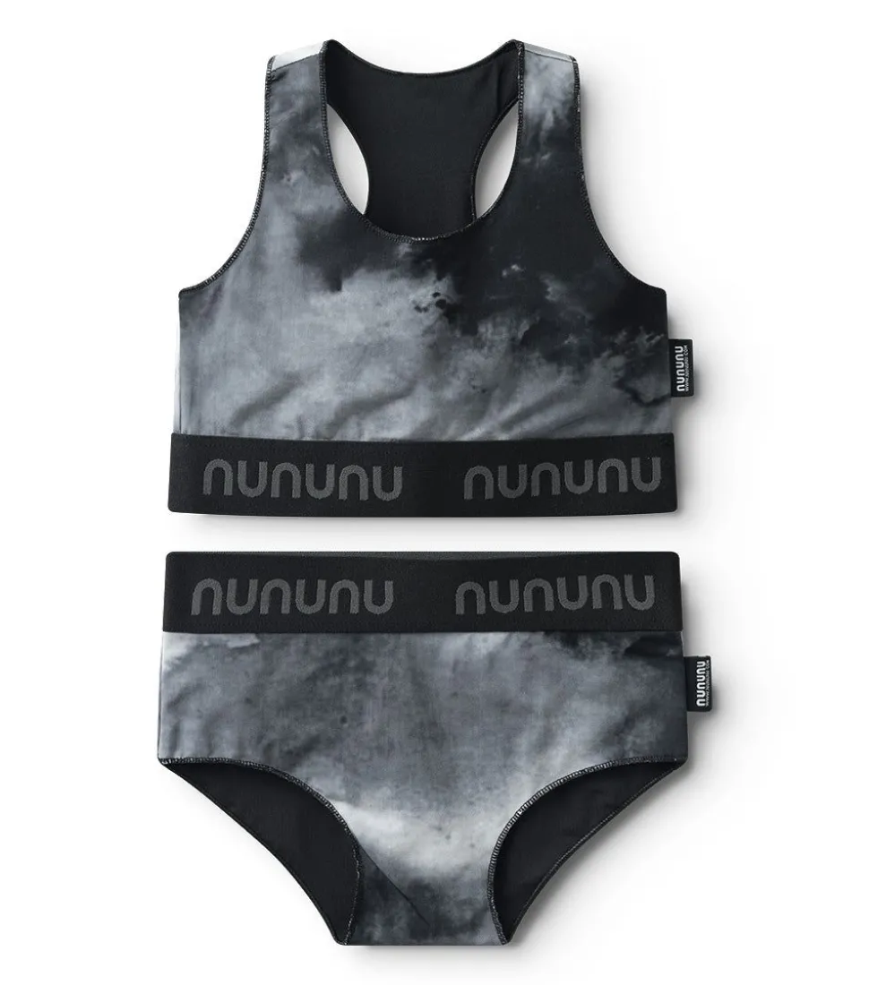 NUNUNU Tie Dye Sporty Bikini Fashion