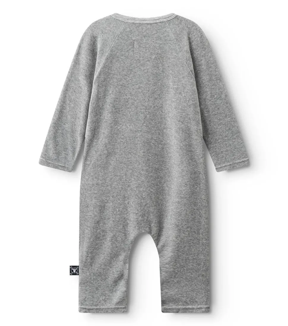 NUNUNU Velvet Overall Fashion