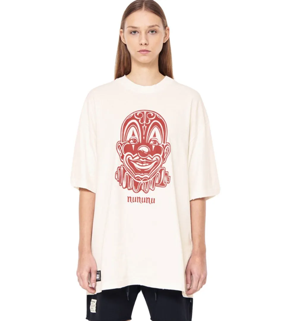 NUNUNU Women'S Clown Oversize T-Shirt New