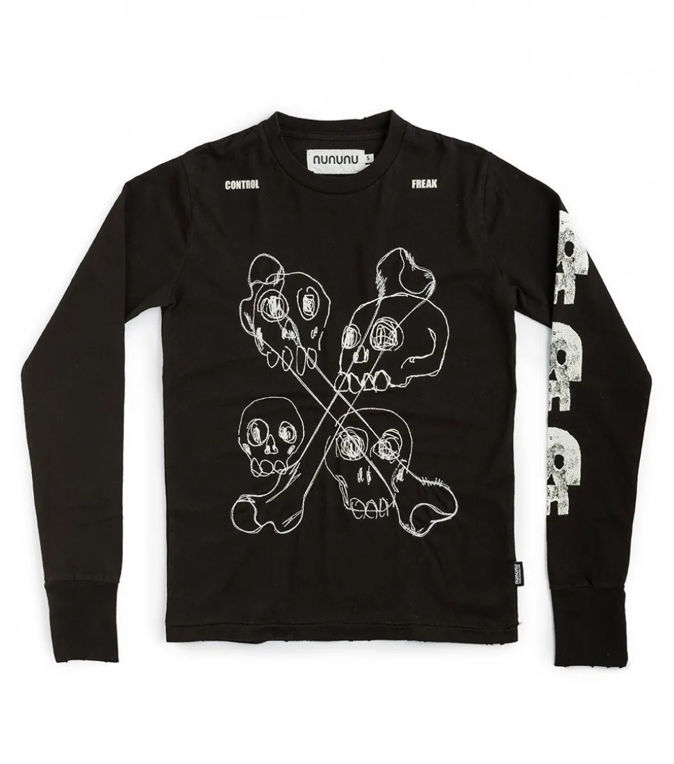 NUNUNU Women'S Multi Skull Shirt Discount